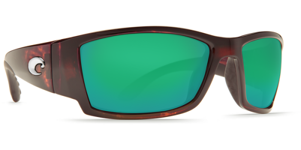 Costa Del Mar Corbina Polarized Sunglasses Tortoise Green Mirror Glass